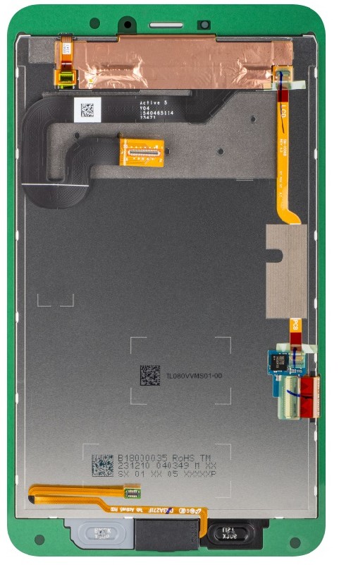LCD ekranas Samsung X306 TAB Active5 8.0 2024 su lietimo ekranu juodas originalus (service pack)