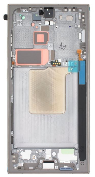 Vidurinis rėmas Samsung S928 S24 Ultra Titanium Gray/Violet/Orange originalus (service pack)