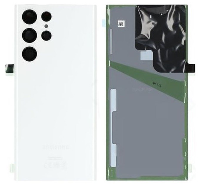 Задняя крышка для Samsung S908 S22 Ultra белая Оригинал (сервисная упаковка)