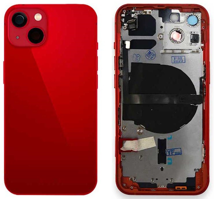 Baterijos dangtelis iPhone 13 raudonas su NFC originalus (naudotas Grade C)