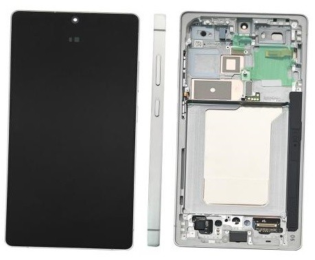 LCD экран Samsung S938 S25 Ultra с сенсорным экраном и рамкой Titanium Silver Blue оригинал (assembled service pack)