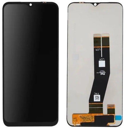 LCD ekranas Samsung A145 A14 4G 2023 su jutikliniu ekranu (Black flex) juodas originalus