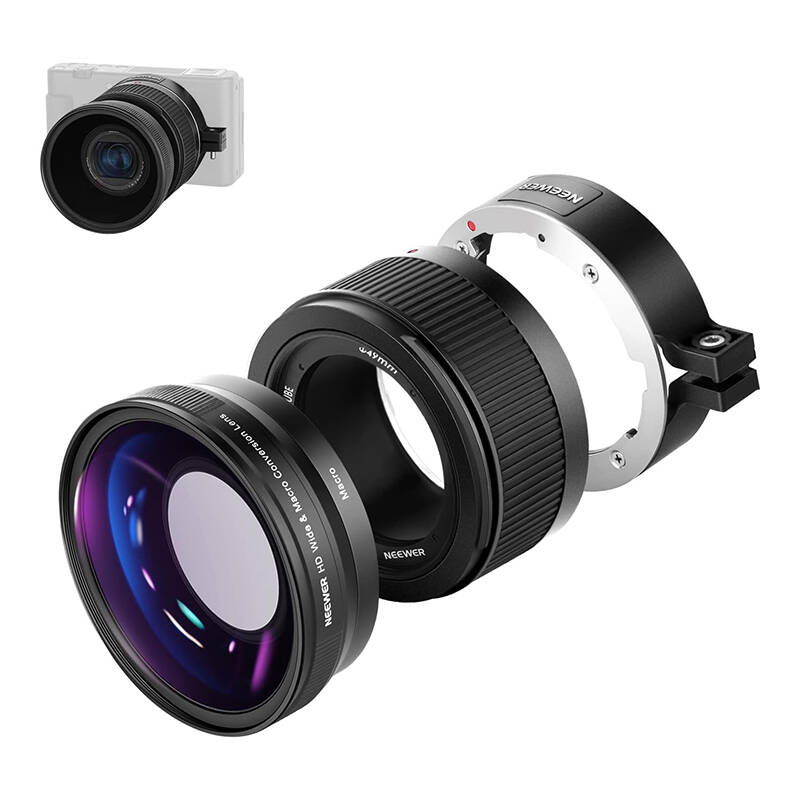 Neewer plataus kampo objektyvas Sony ZV1 (juodas)