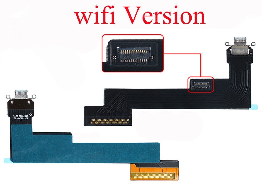 Шлейф для iPad Air 2020 4th 10.9 WiFi для разъёма зарядки чёрный Оригинал