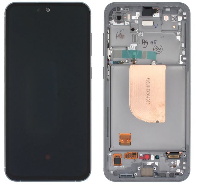 LCD ekranas Samsung S711 S23 FE 5G su lietimo ekranu ir rėmeliu Graphite originalus (naudotas Grade A)