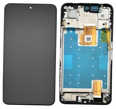 LCD ekranas, skirtas Huawei Honor 400 Smart 5G, su jutikliniu ekranu ir rėmeliu, juodas, originalus (service pack)