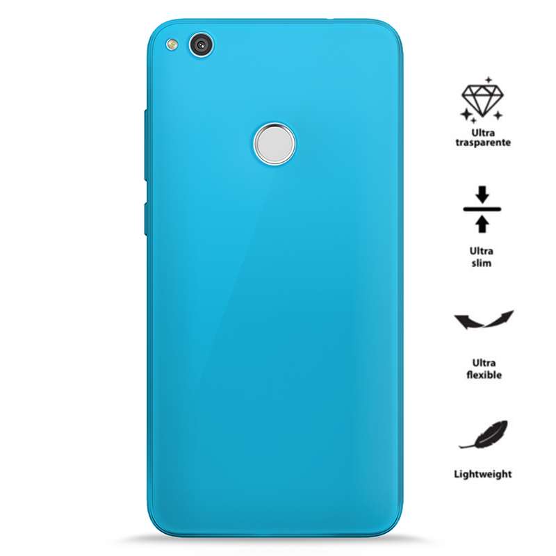 PURO 0.3 Nude case for Huawei P8 Lite (2017) / Honor 8 Lite, fluorescent blue