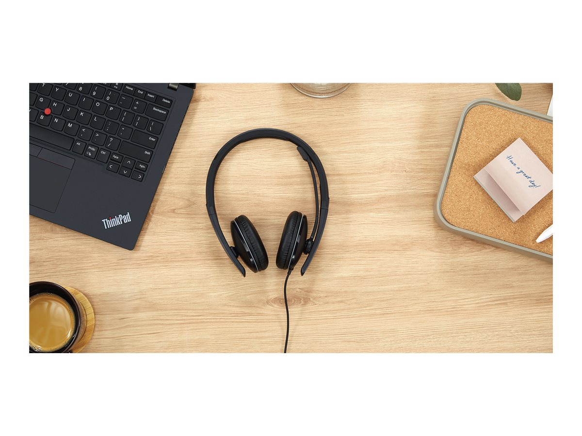 LENOVO USB-A laidinės stereo ausinės Gen 2