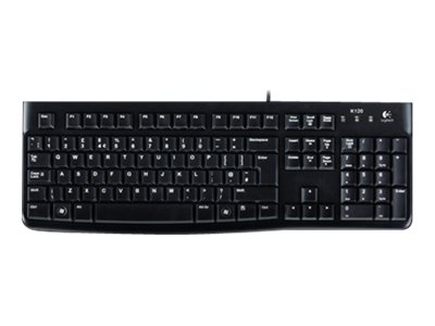 Logitech K120 corded keyboard black OEM US