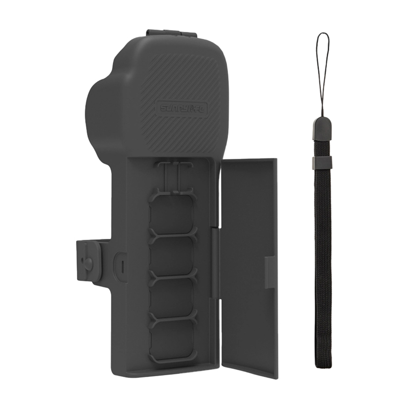 Sunnylife apsauginis dėklas su dirželiu ir lanyard Osmo Pocket 3 (pilkas)