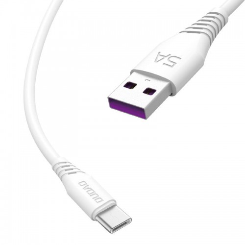 Dudao USB / USB Type C 5A 1m baltas (L2T 1m white)
