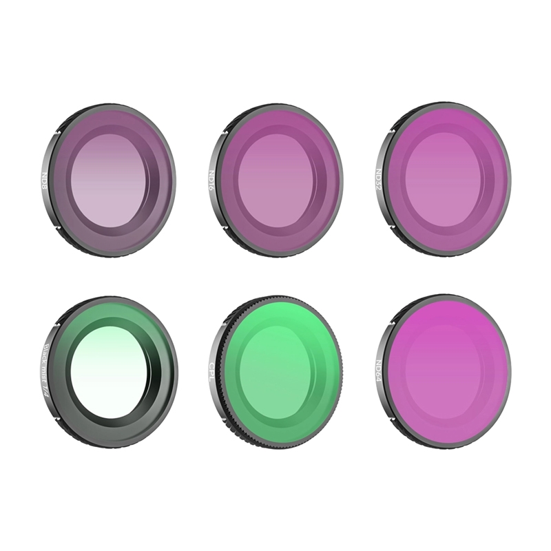 6 Sunnylife 1/4 Black Mist + CPL + ND8 + ND16 + ND32 + ND64 filtrų rinkinys Osmo Nano