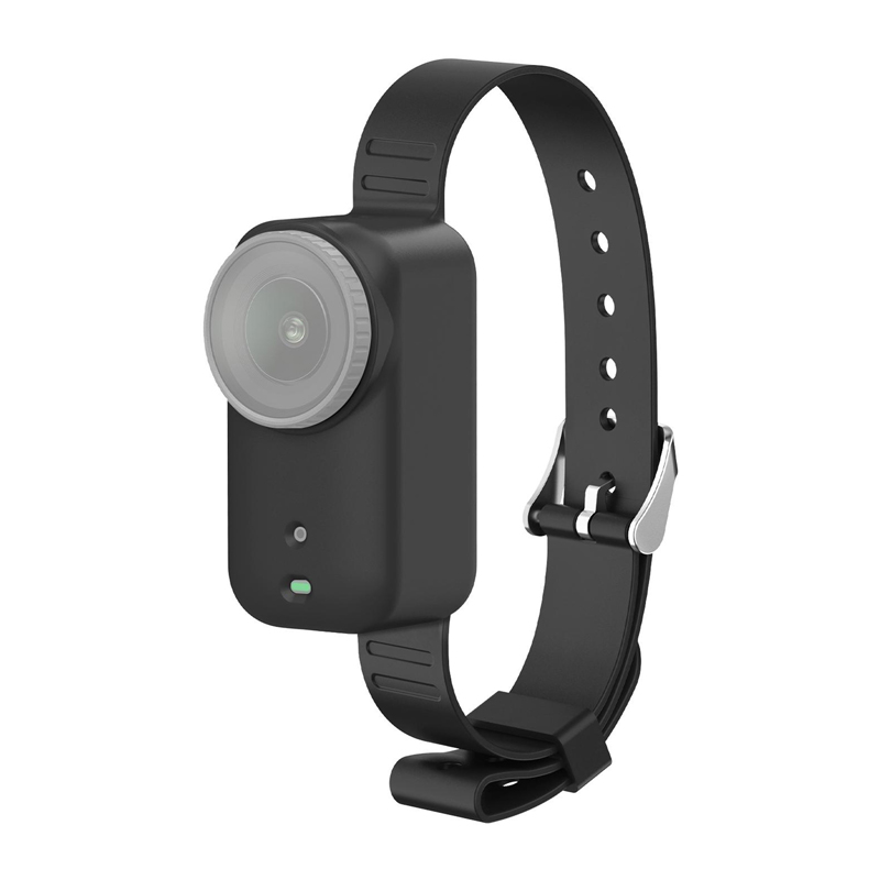 Силиконовый ремешок / ошейник для питомца Puluz для DJI Osmo Nano (чёрный)