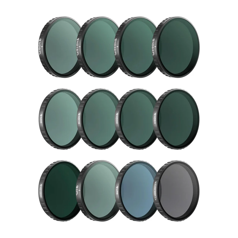 Freewell filtrų rinkinys OSMO Action 6 – Mega Kit – 12 vnt.