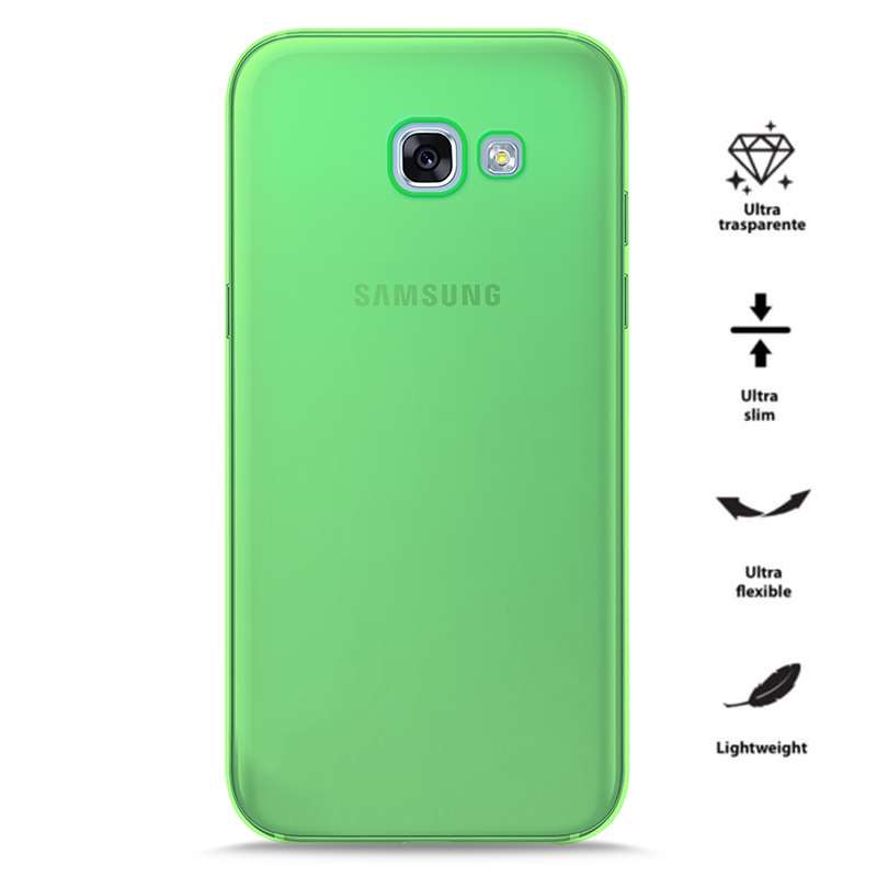 PURO 0.3 Nude dėklas, skirtas Samsung Galaxy A3 (2017), fluorescencinis žalias
