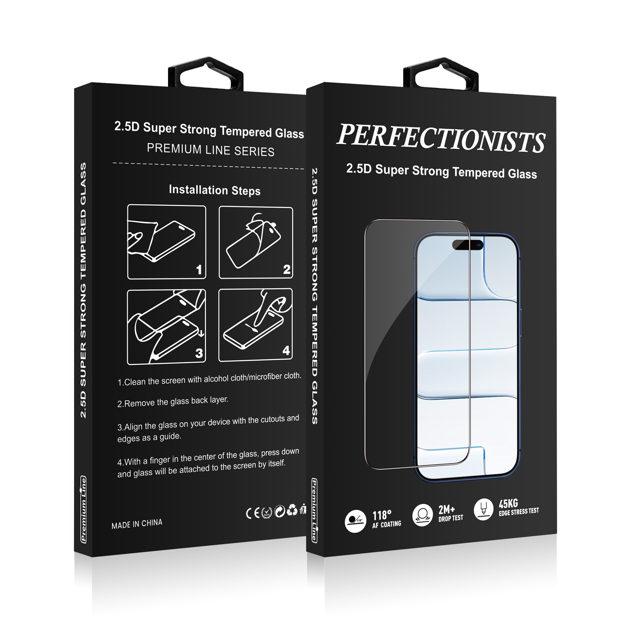 Perfectionists 2.5D Super Strong grūdintas stiklas Samsung A276 A27 5G, juodas