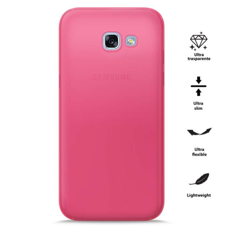 PURO 0.3 Nude dėklas, skirtas Samsung Galaxy A3 (2017), fluorescencinis rožinis