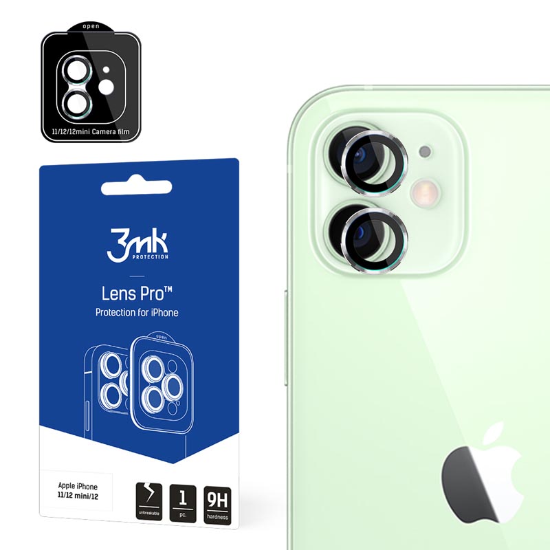 3mk Lens Protection Pro kameros objektyvų stiklas, skirtas iPhone 11 / 12 / 12 mini