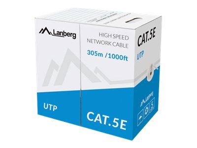 Lanberg UTP vientisas kabelis cat.5e 305m