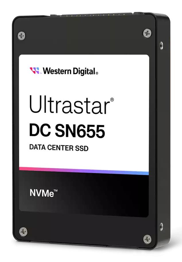 Western Digital Ultrastar DC SN655 3.84TB PCIe Gen4 NVMe U.3 skaitymas 6800MB/s rašymas 2600MB/s TLC