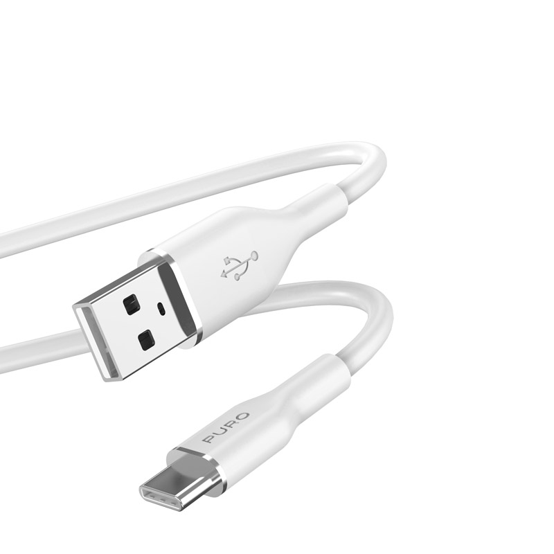 Puro Soft кабель USB-A - USB-C 1.5м - белый