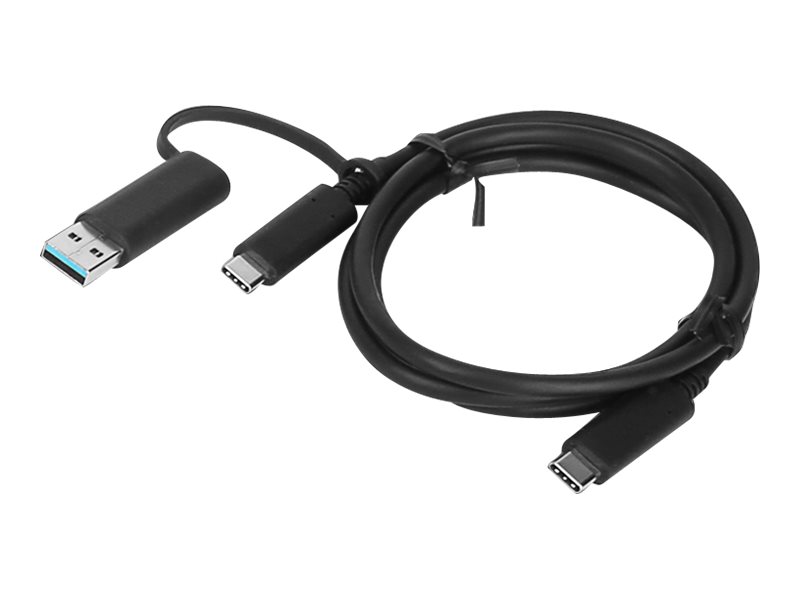 LENOVO hibridinis USB-C su USB-A laidu