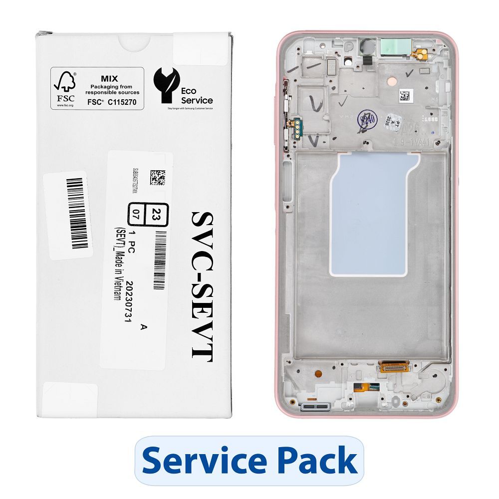 ServicePack LCD ekranas SAMSUNG A26 5G A266B persikinis GH82-37049D