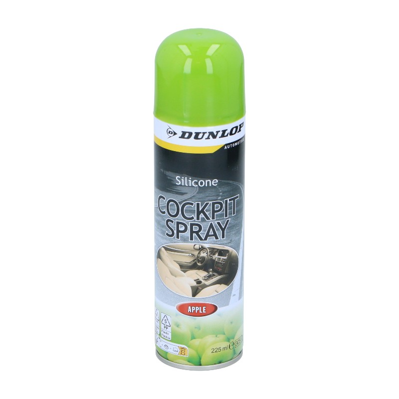Dunlop automobilio prietaisų skydelio valymo purškalas, 225 ml, obuolių kvapo