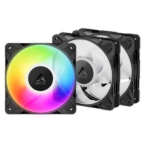 ARCTIC P12 PRO PWM PST A-RGB высокопроизводительные вентиляторы, 4-pin, 120мм, 3 шт.