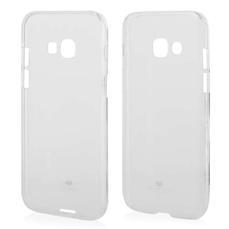 Mercury Transparent Jelly dėklas, skirtas Samsung Galaxy A3 (2017), skaidrus