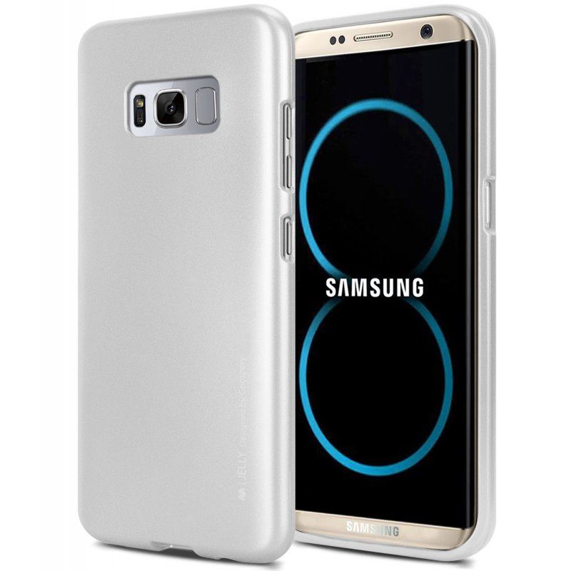 Mercury I-Jelly dėklas, skirtas Samsung Galaxy S8+, sidabro spalvos