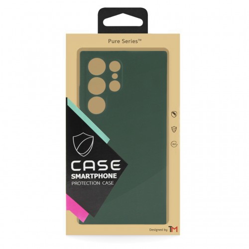 Telefono dėklas TM Pure Silicone skirtas Samsung S916 S23 Plus / Dark Green / (Blister)