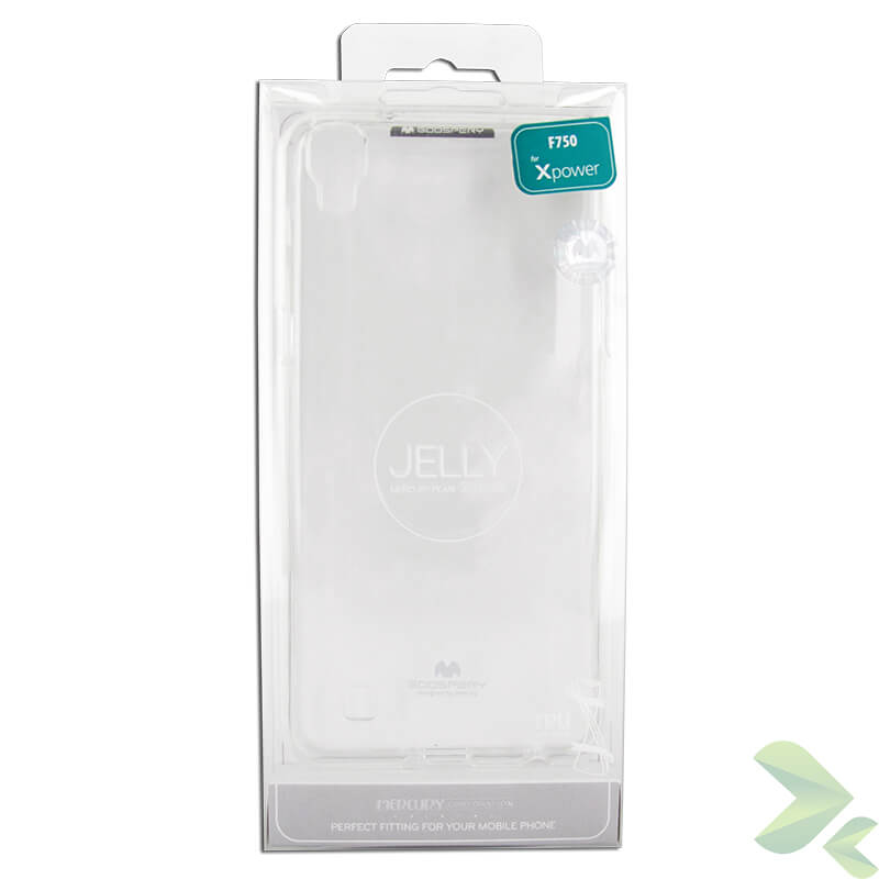 Mercury Transparent Jelly dėklas, skirtas LG X Power, skaidrus