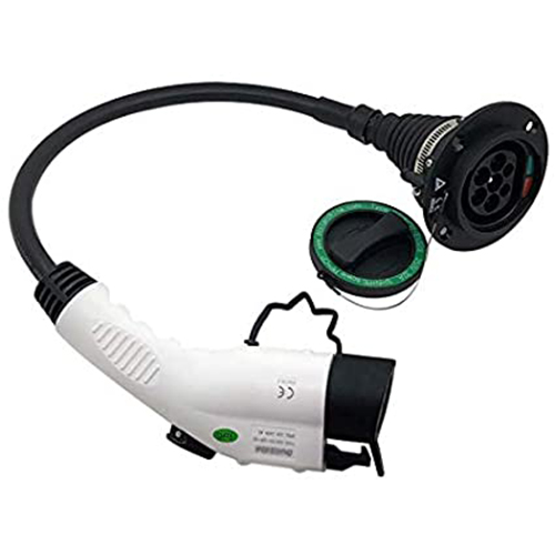 Electric car cable adapter Duosida, Type 1 (Female) - Type 2 (Male)