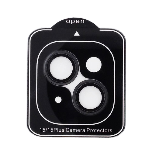 Lens shield for Apple iPhone 15 / 15 Plus (black)