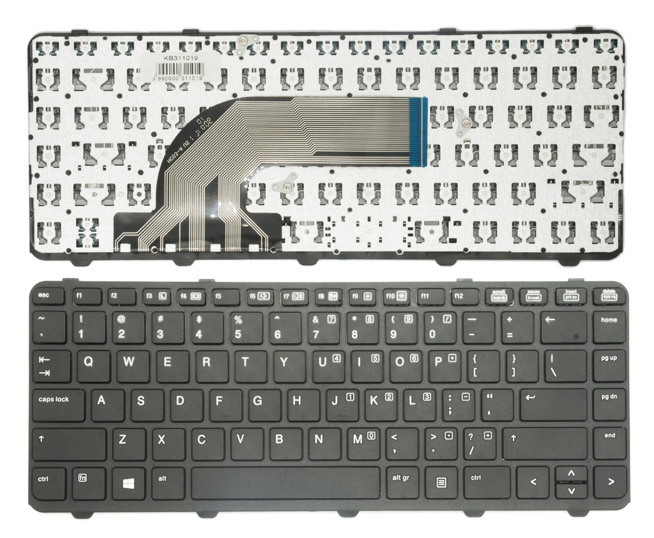 Keyboard HP ProBook 430 G2, 440 G0, 440 G1, 440 G2, 445 G2, 630 G2, 640 G1, 645 G1 with frame