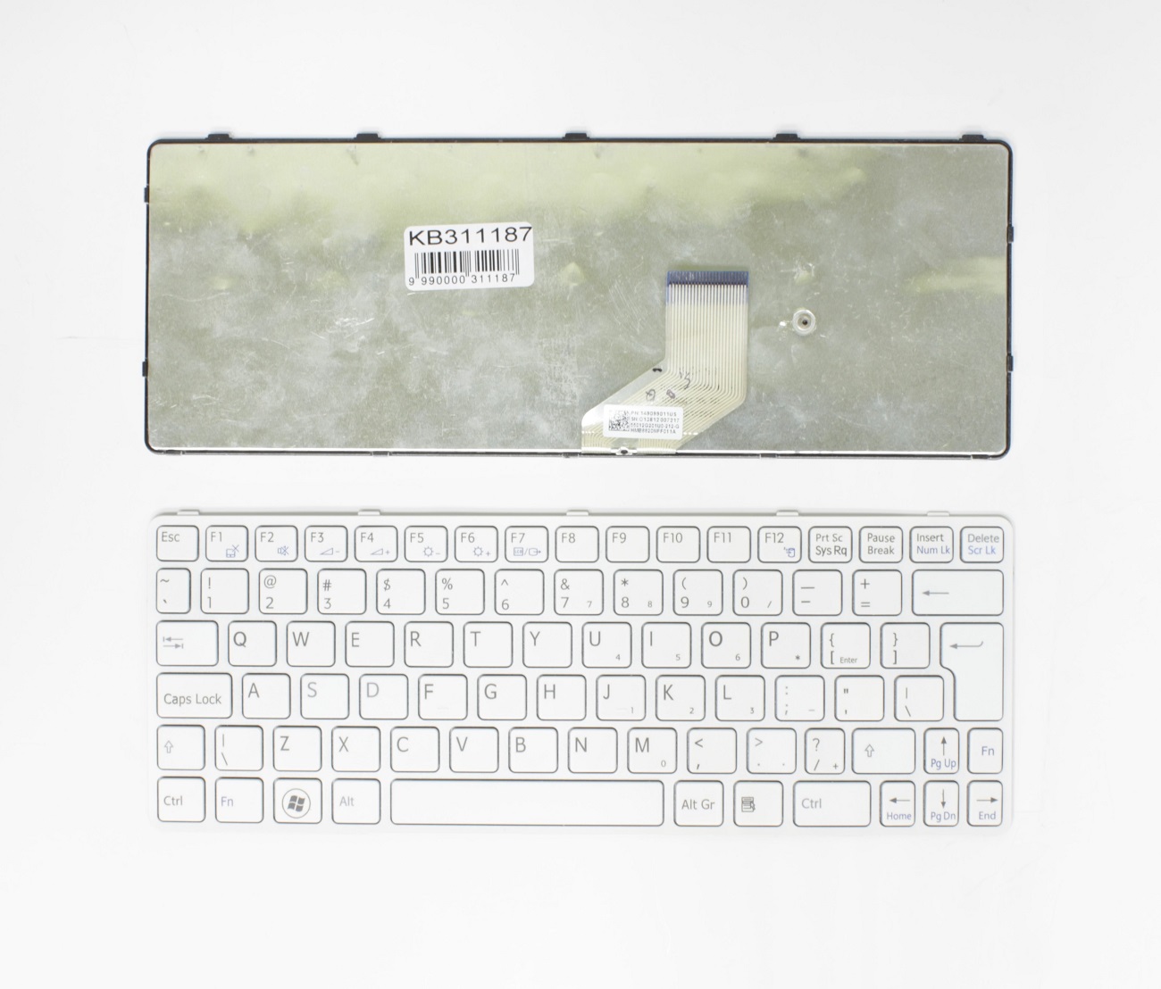 Klaviatūra SONY Vaio: SVE11, UK balta