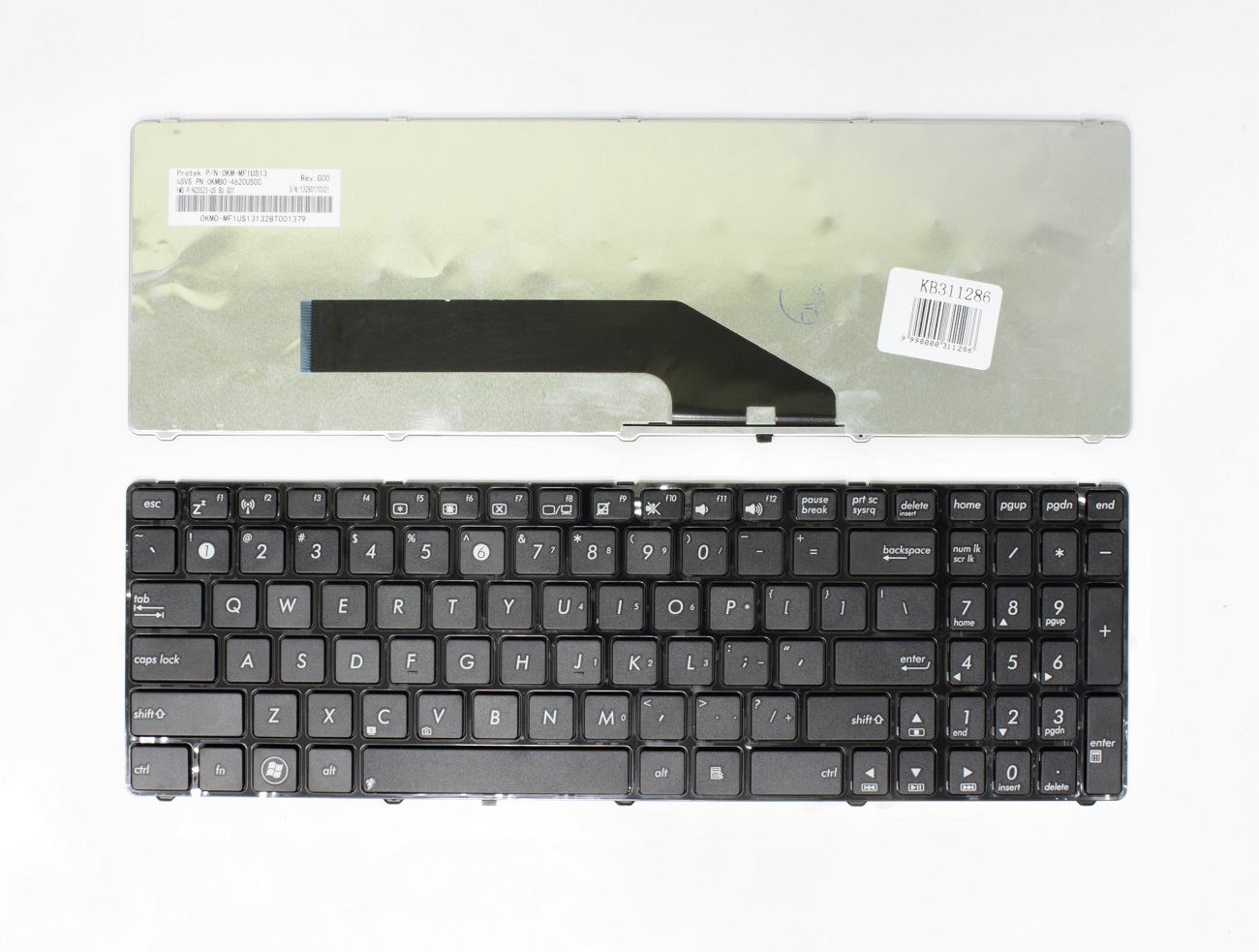 Keyboard Asus K50, K50A, K50I, K62, K62F, K62J, K70, K70A, K70I, K72, K72F, K72J