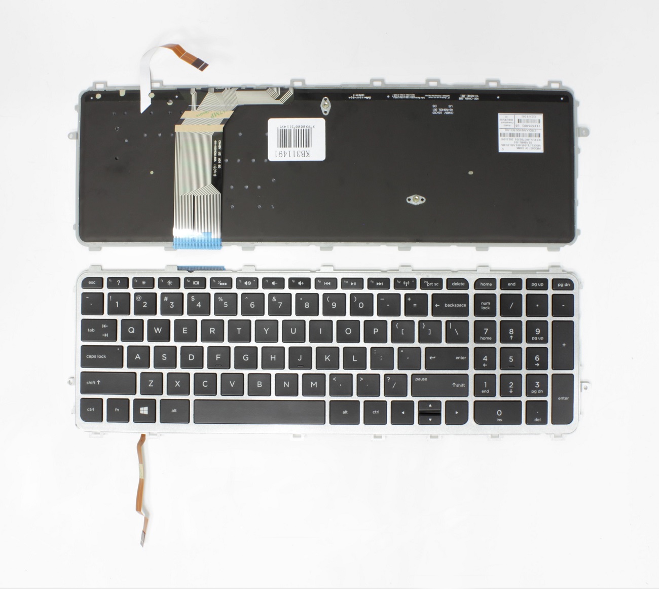 Keyboard HP Envy TouchSmart 15-J, 17-J, M7-J, 17T-J with frame and backlight