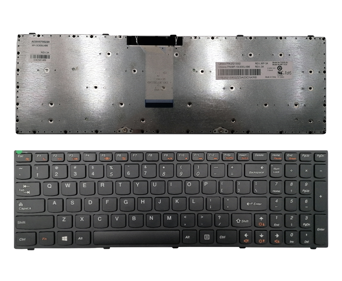 Keyboard for Lenovo FLEX 4, FLEX 4-15, 4-1570 UK