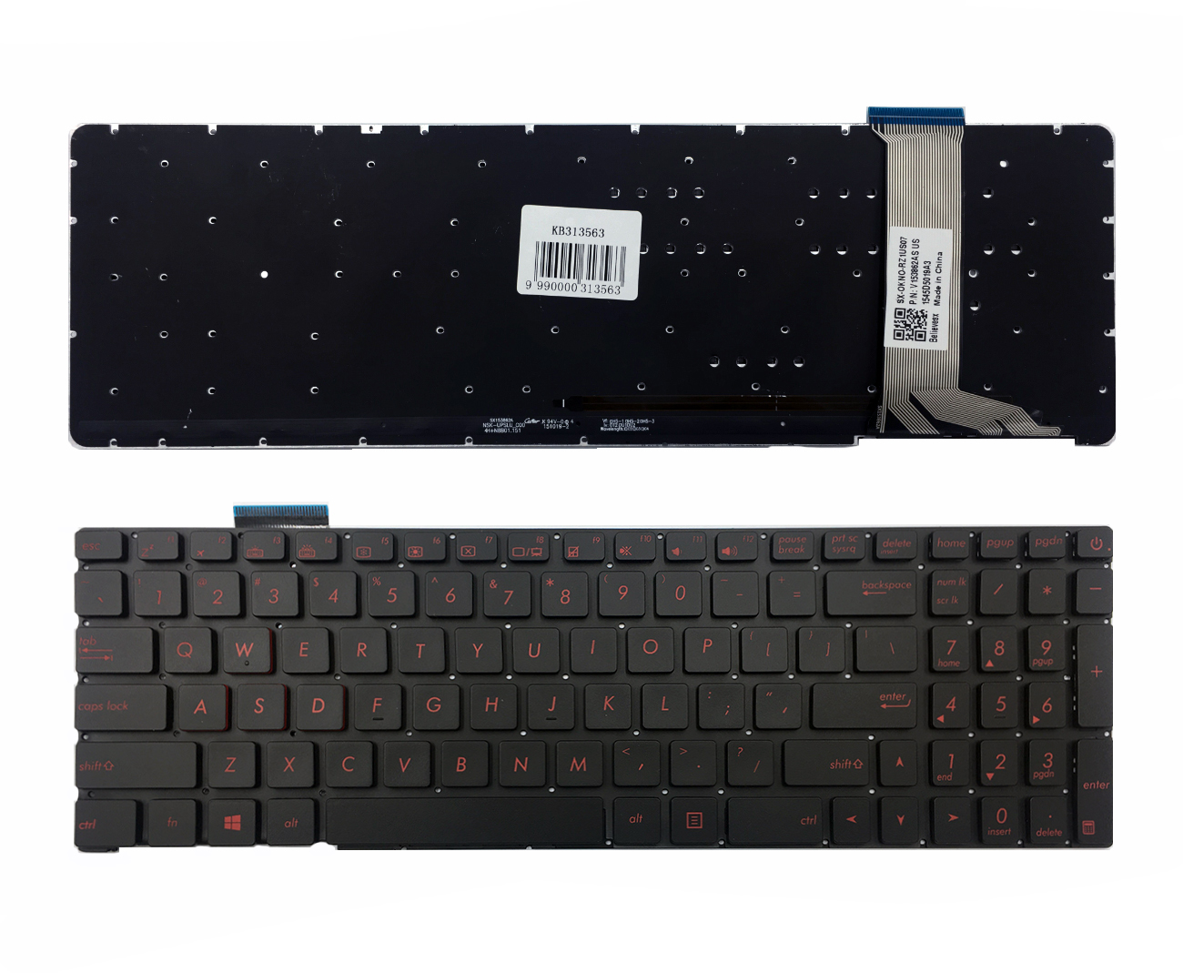 Клавиатура ASUS G551, G551J, G552 с подсветкой