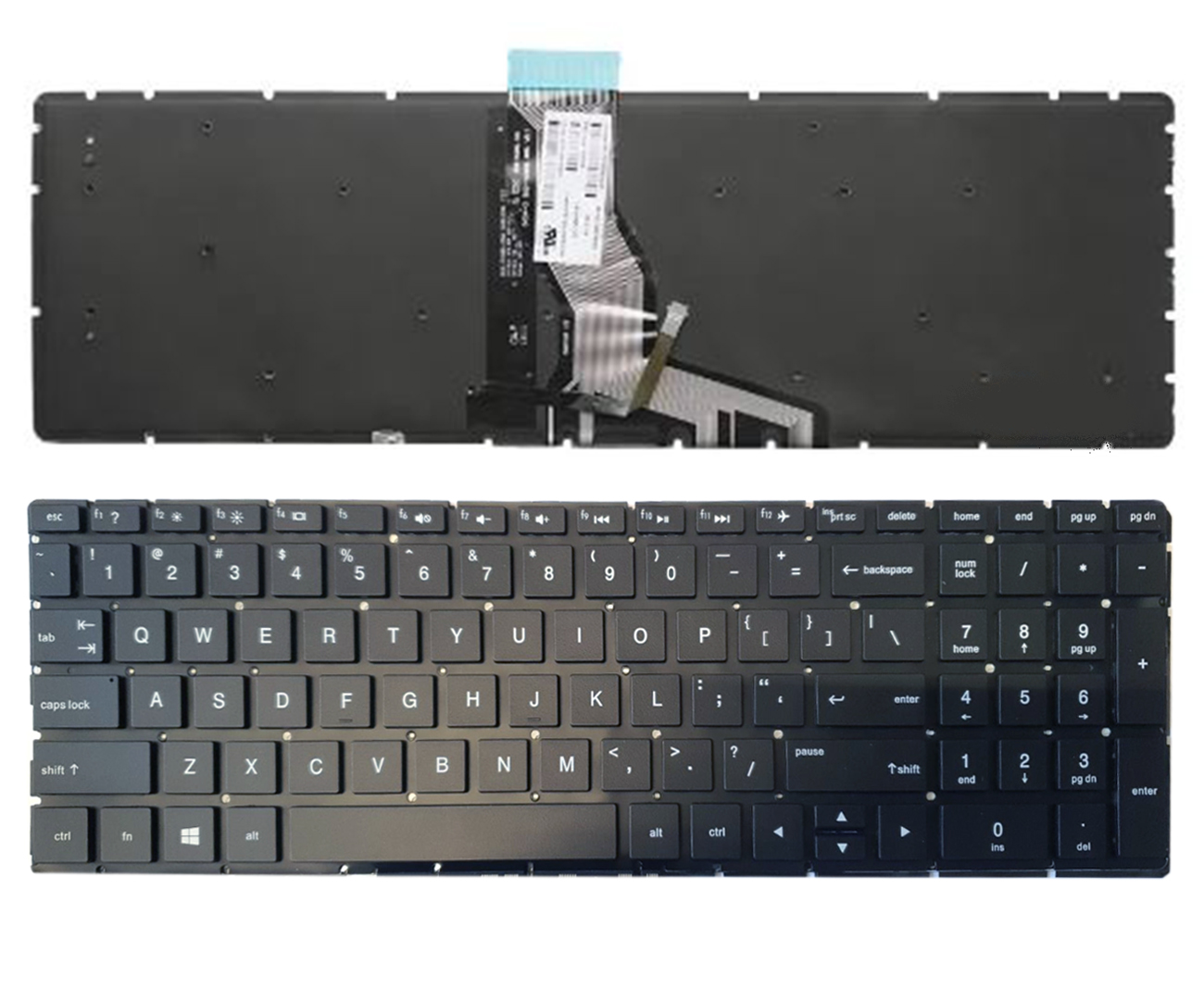 Клавиатура HP 250 G6, 255 G6, 256 G6, 258 G6, 15-BS с подсветкой, US