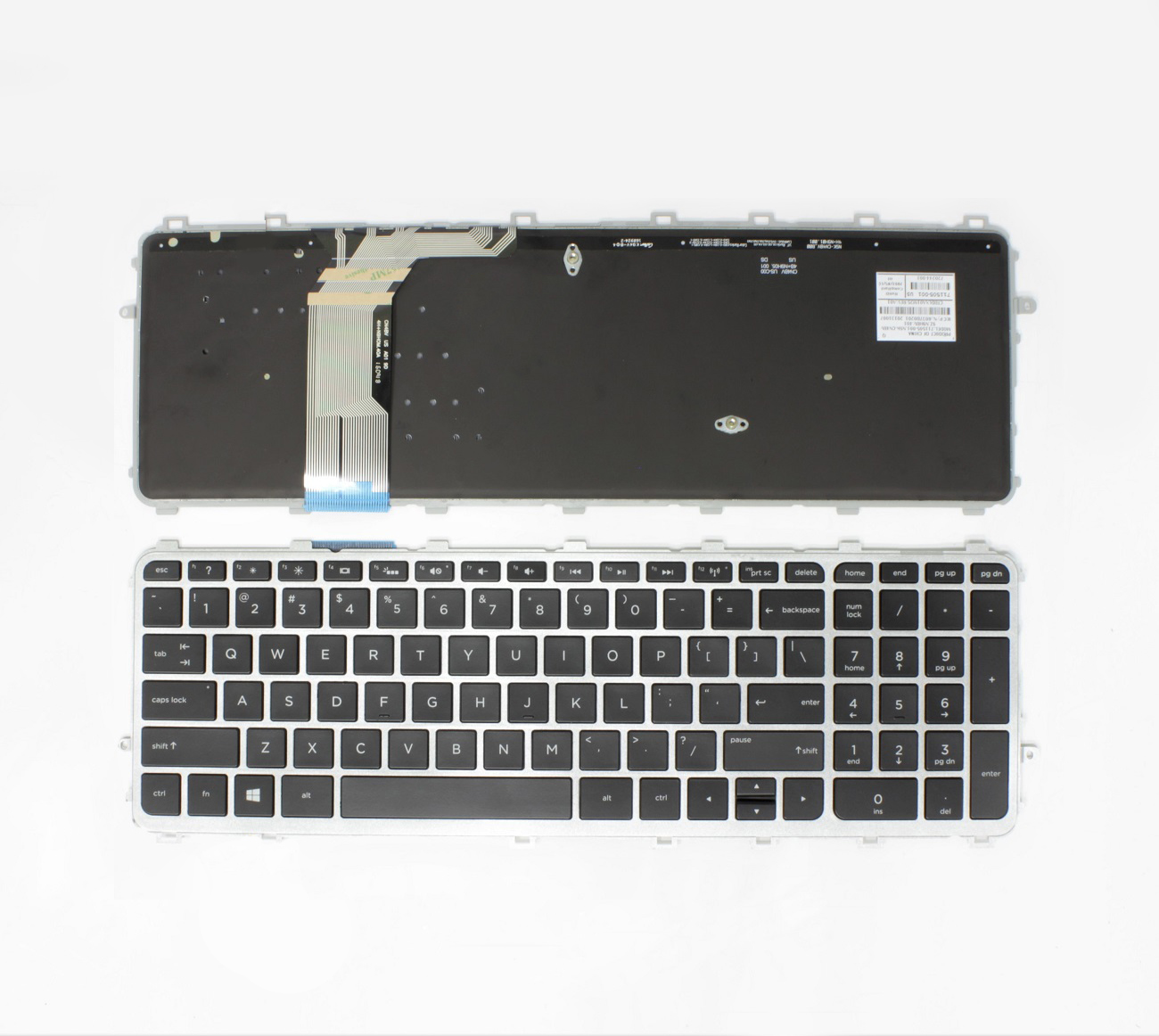 Keyboard HP Envy TouchSmart 15-J, 17-J, M7-J, 17T-J, with Frame