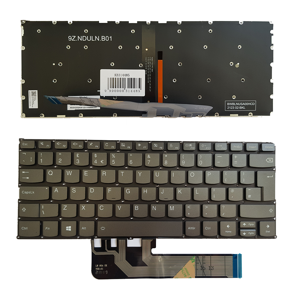 Keyboard LENOVO Yoga 730-13IKB, 730-15IKB, UK, with Backlight