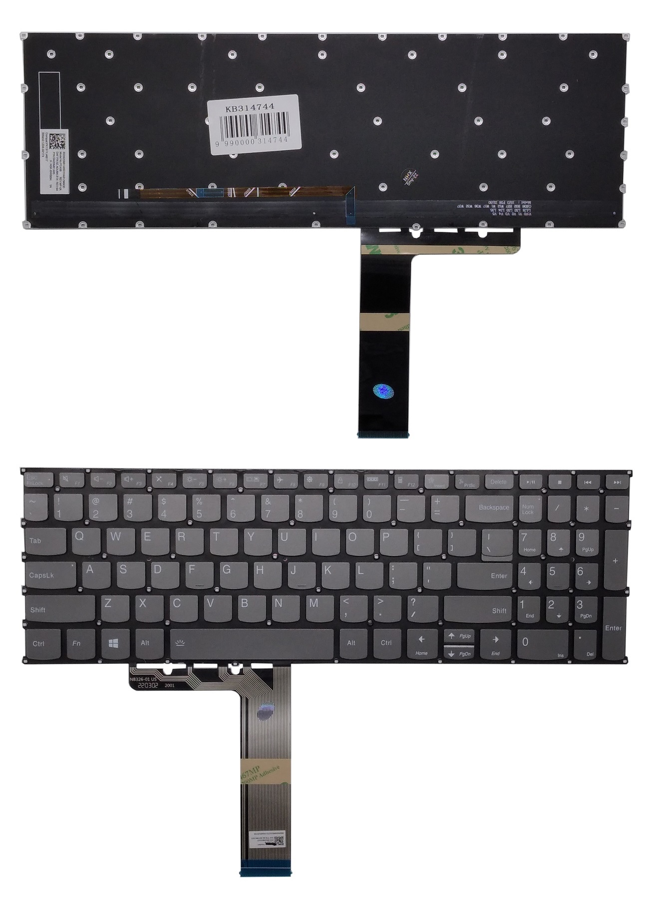 Keyboard LENOVO ThinkBook 15 G2, with Backlight, US