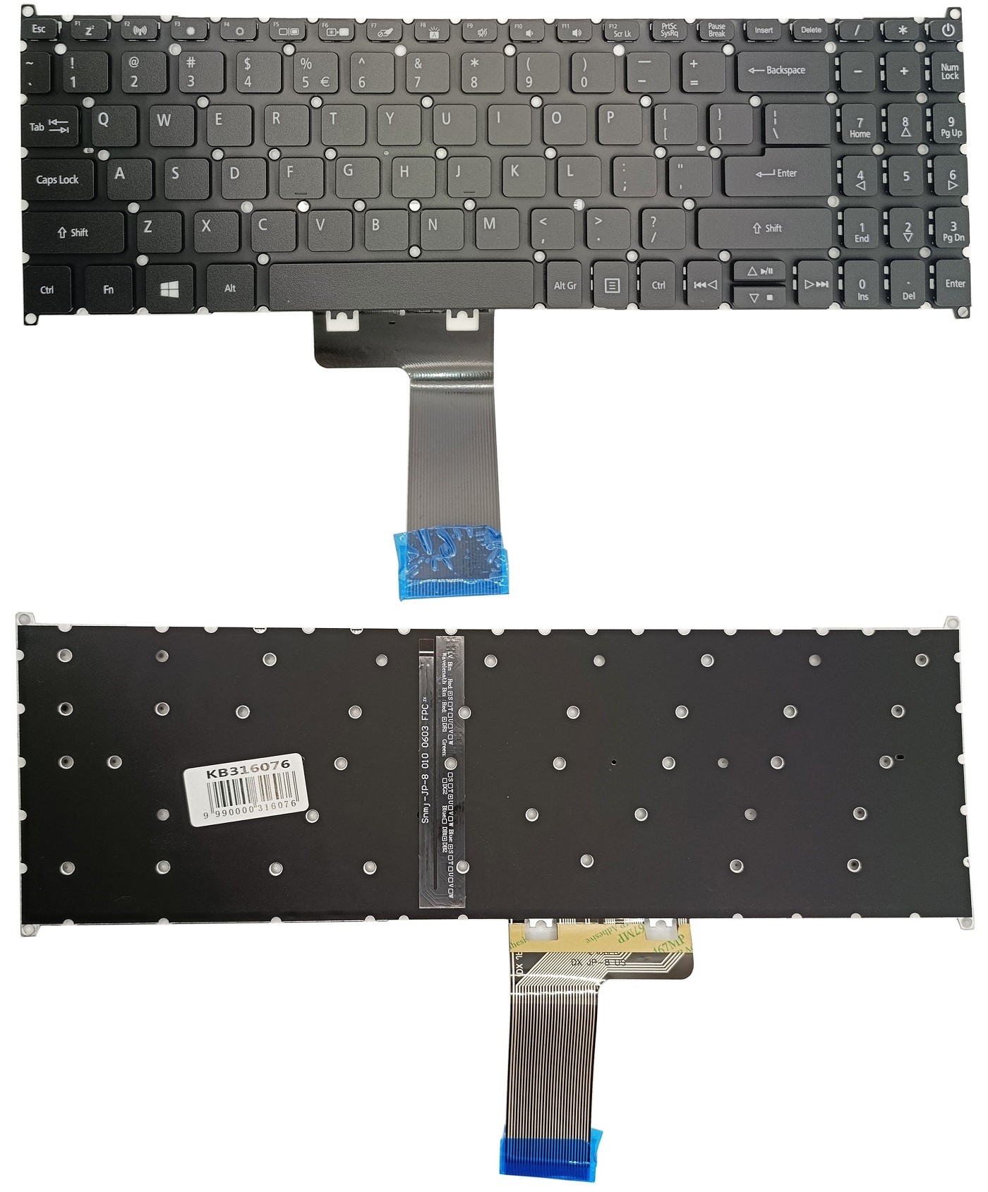 Keyboard ACER Aspire 3 A315-23, with Backlight
