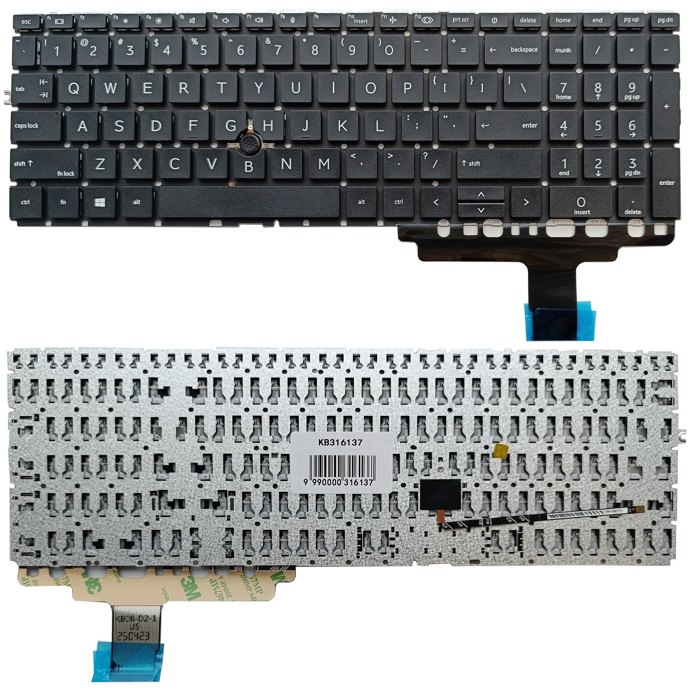 Keyboard HP EliteBook 850 G8, with Trackpoint