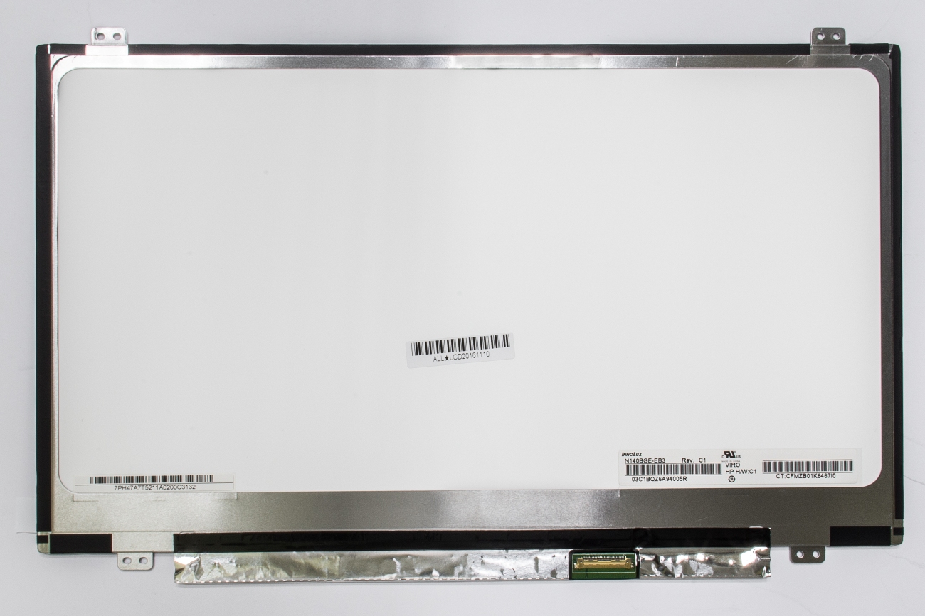 LCD screen 1366x768 HD LED SLIM glossy 30pin (right) EDP A+