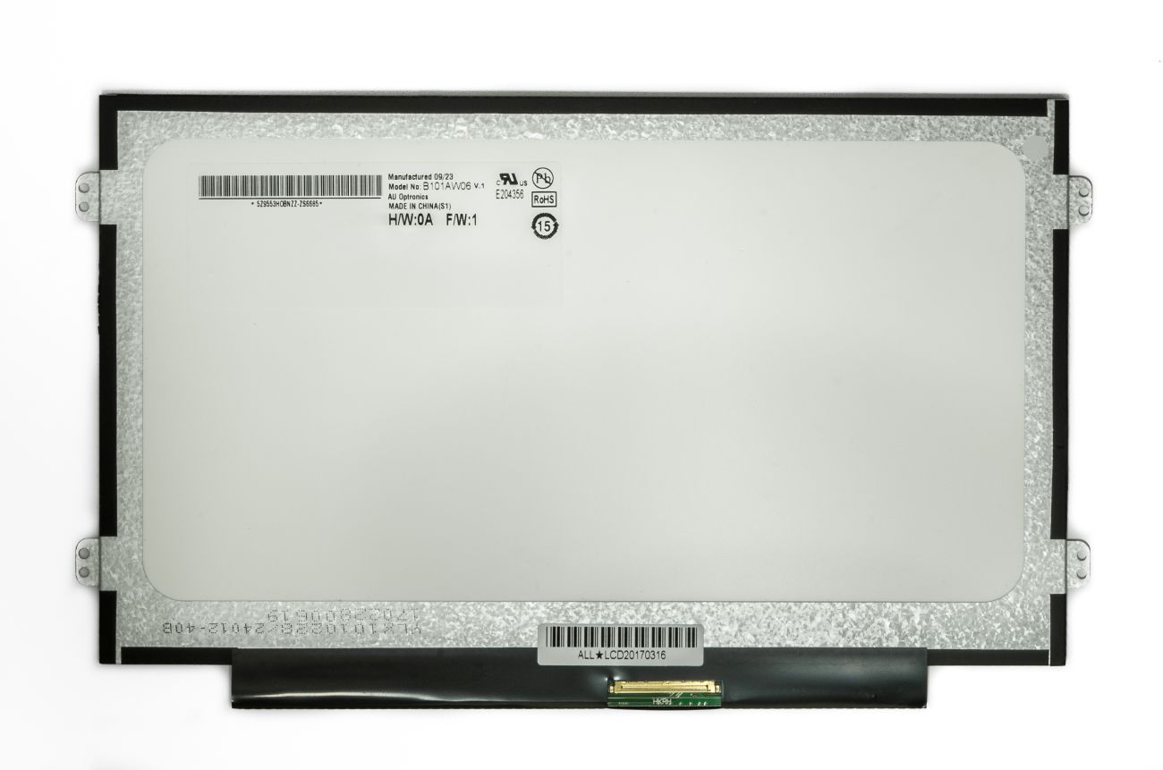 LCD screen 10.1" 1024x600 LED SLIM glossy 40pin (right) A+