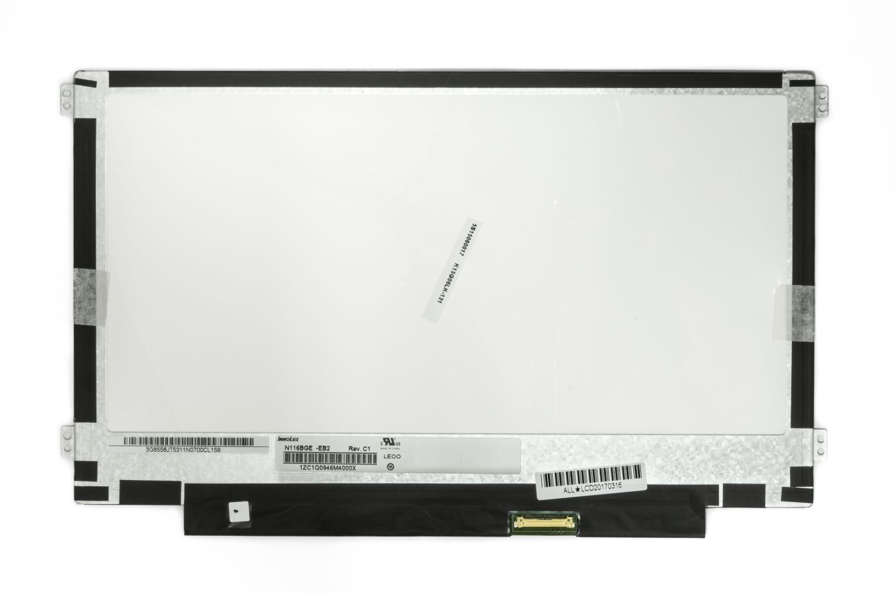 LCD screen 11.6" 1366x768 HD LED SLIM matte 30pin (right) EDP A+